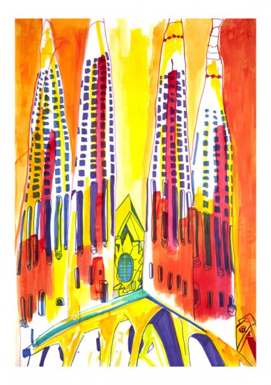 Sagrada Família painting
