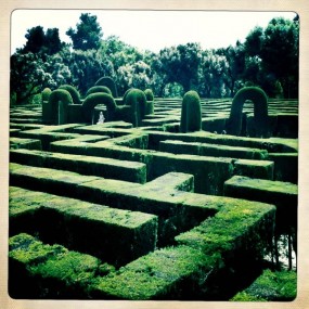 photo of the maze at Parc Laberint d’Horta