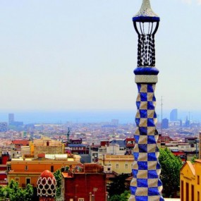 photo of the city from Park Güell