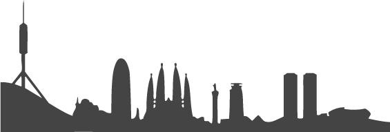 Barcelona font skyline