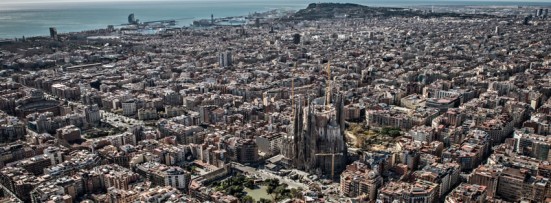 aerial photo of the Sagrada Família