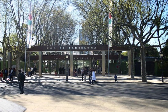 Barcelona Zoo entrance