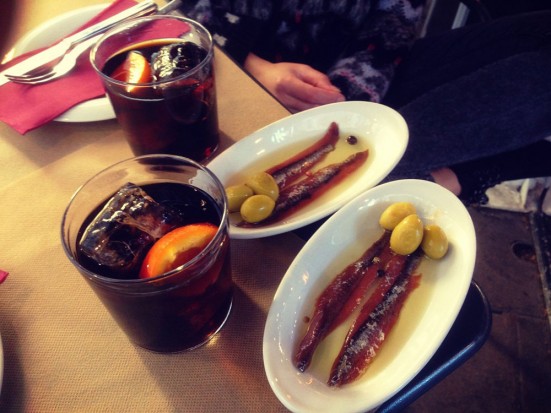 Vermouth and tapas