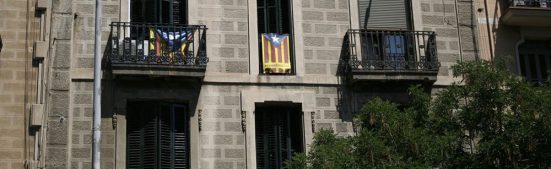 Catalan National Flags in Barcelona
