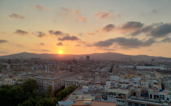 Barcelona sunset
