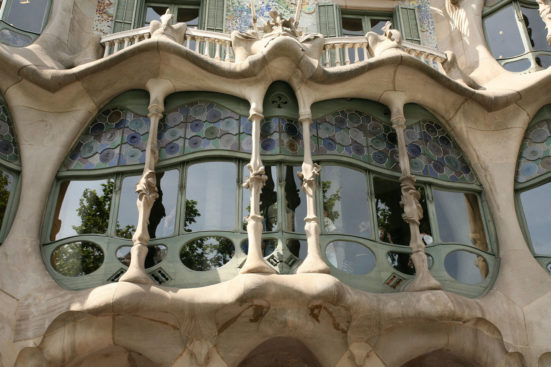 The outside of Casa Batlló